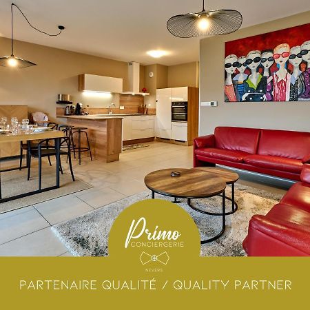 Le Manou, Appartement Neuf Avec Terrasse, Parking Sous-Terrain & Ascenseur By Primo C0Nciergerie Nevers Bagian luar foto